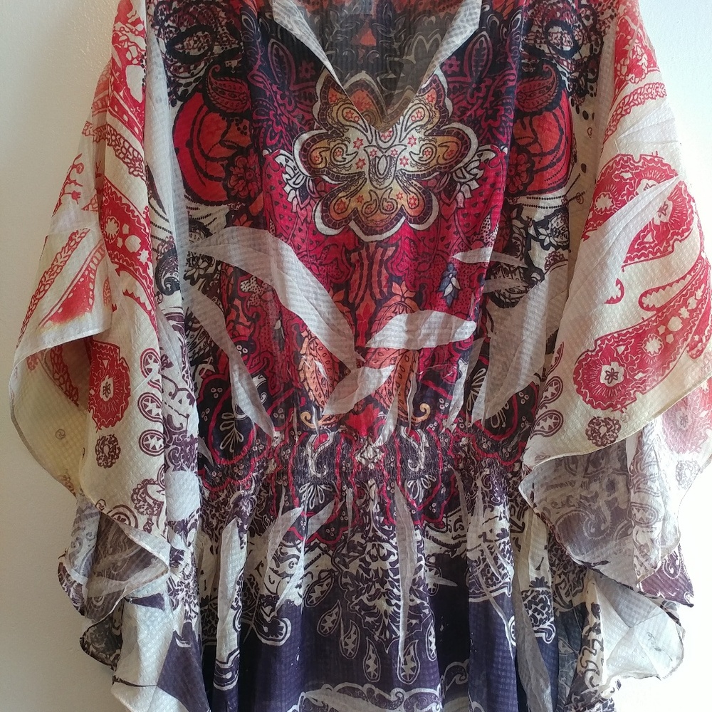 Lane Bryant butterfly kimono tunic top